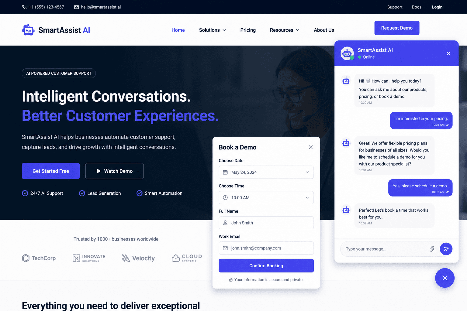 SmartAssist AI – Customer Support Chatbot