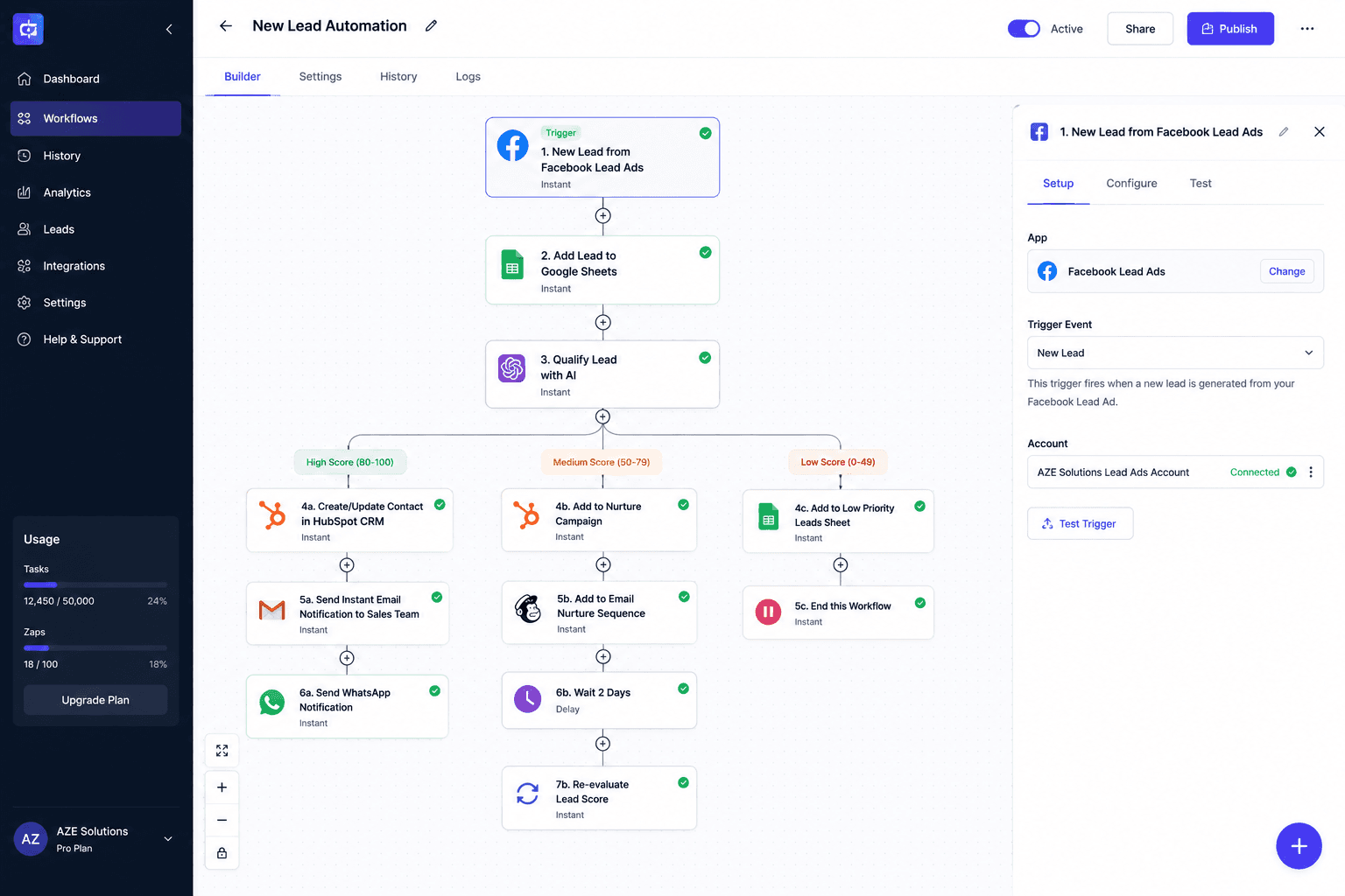 LeadFlow Automation – Lead Generation & Sales Automation System