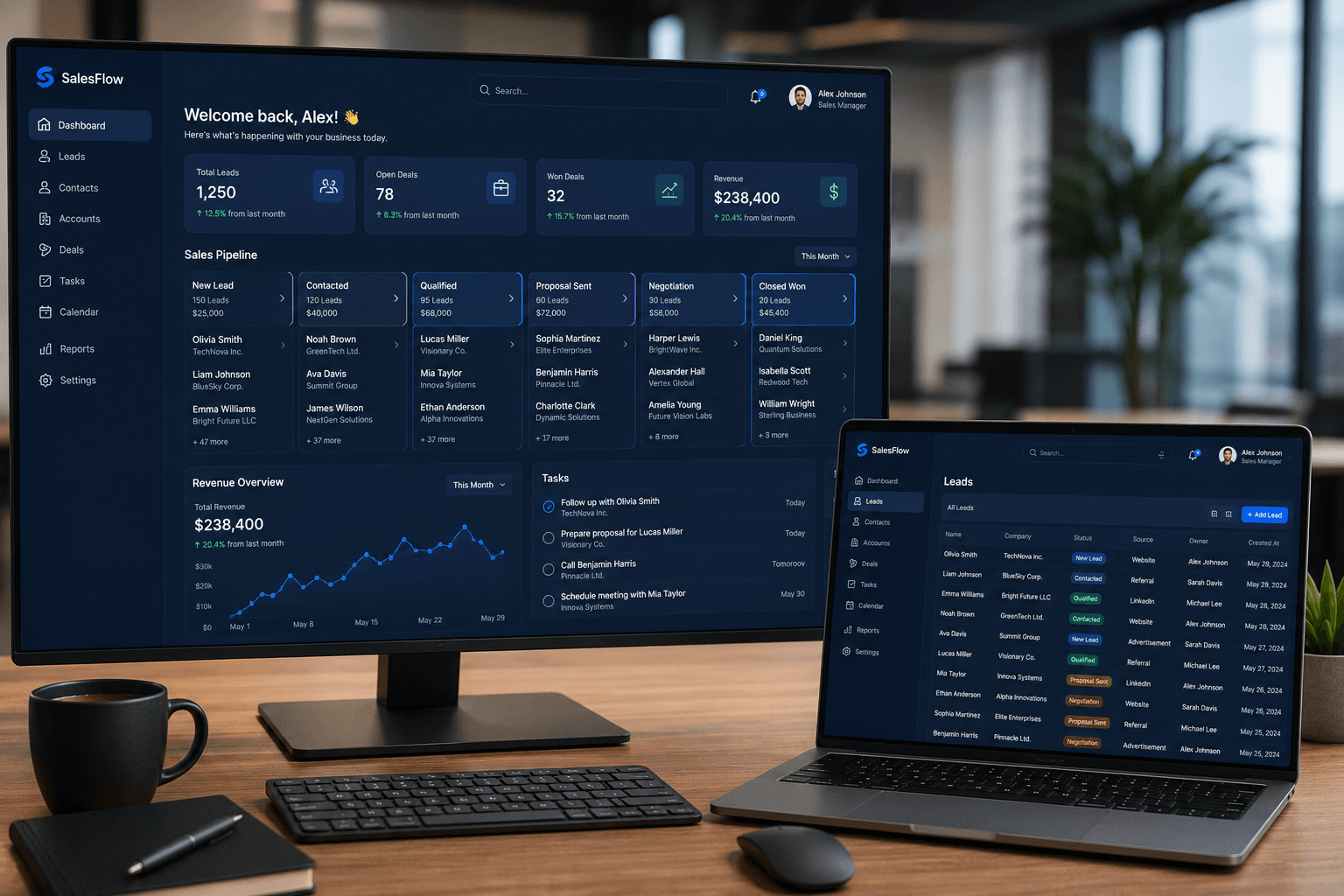 SalesFlow CRM – Customer Relationship Management System