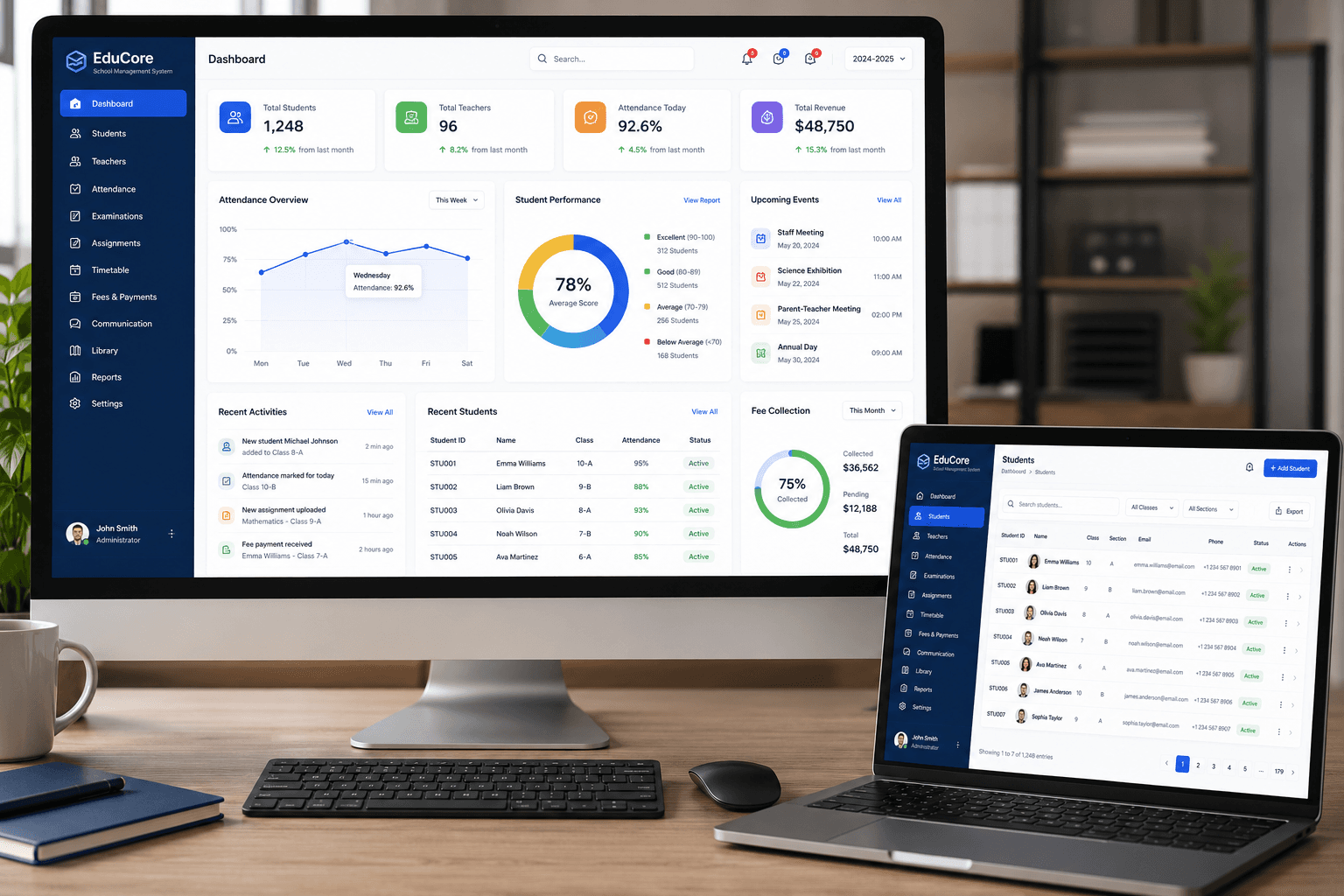 EduCore – School Management System