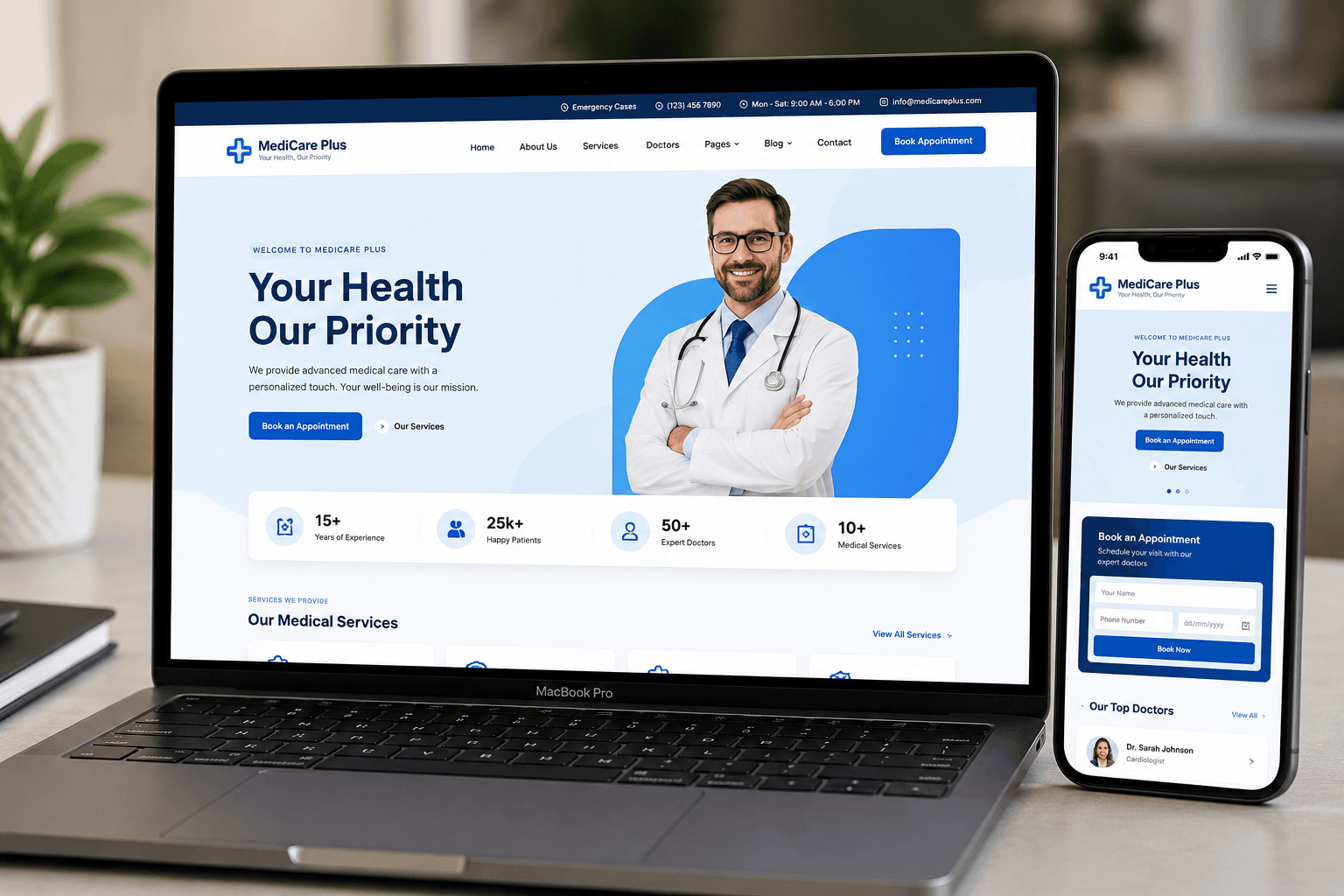 MediCare Plus – Healthcare Appointment Booking Website